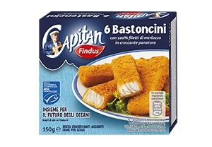 6 BAST. MERLUZZO CAPITAN FINDUS SURGELATI*