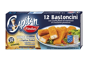 12 BAST. MERLUZZO CAPITAN FINDUS SURGELATI*