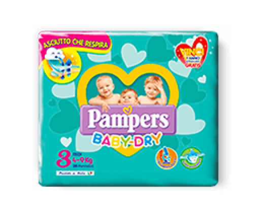 PAMPERS BABY DRY MEDI