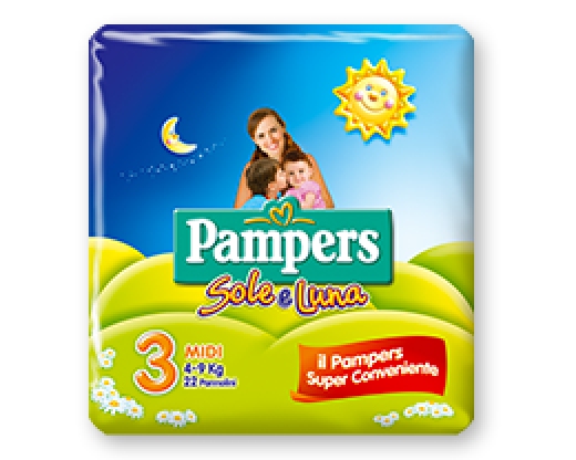 PAMPERS SOLE E LUNA MIDI