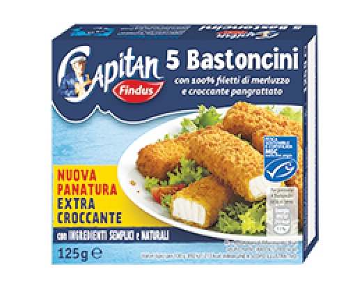 5 BAST. MERLUZZO CAPITAN FINDUS SURGELATI*