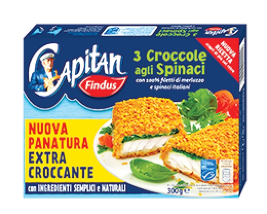 CROCCOLE MERL. E SPINACI CAPITAN FINDUS SURGELATE*