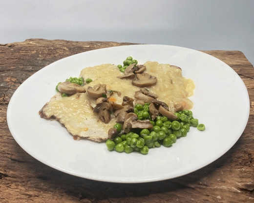 Arista funghi e piselli
