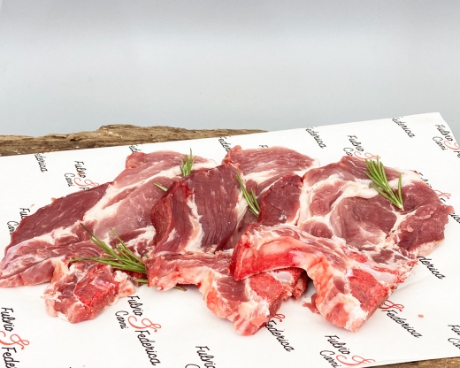 Bistecche di maiale con osso